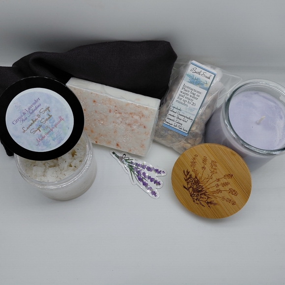 Positive Vibes Self care kit- Relaxing Lavender Handcrafted - Picture 9 of 13